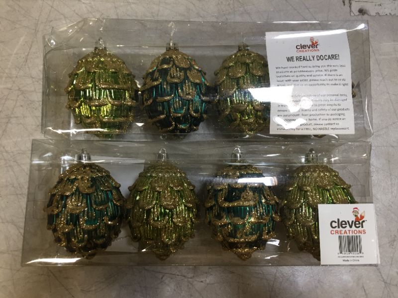 Photo 2 of 2 Pinecone Christmas Ornament Set of 4