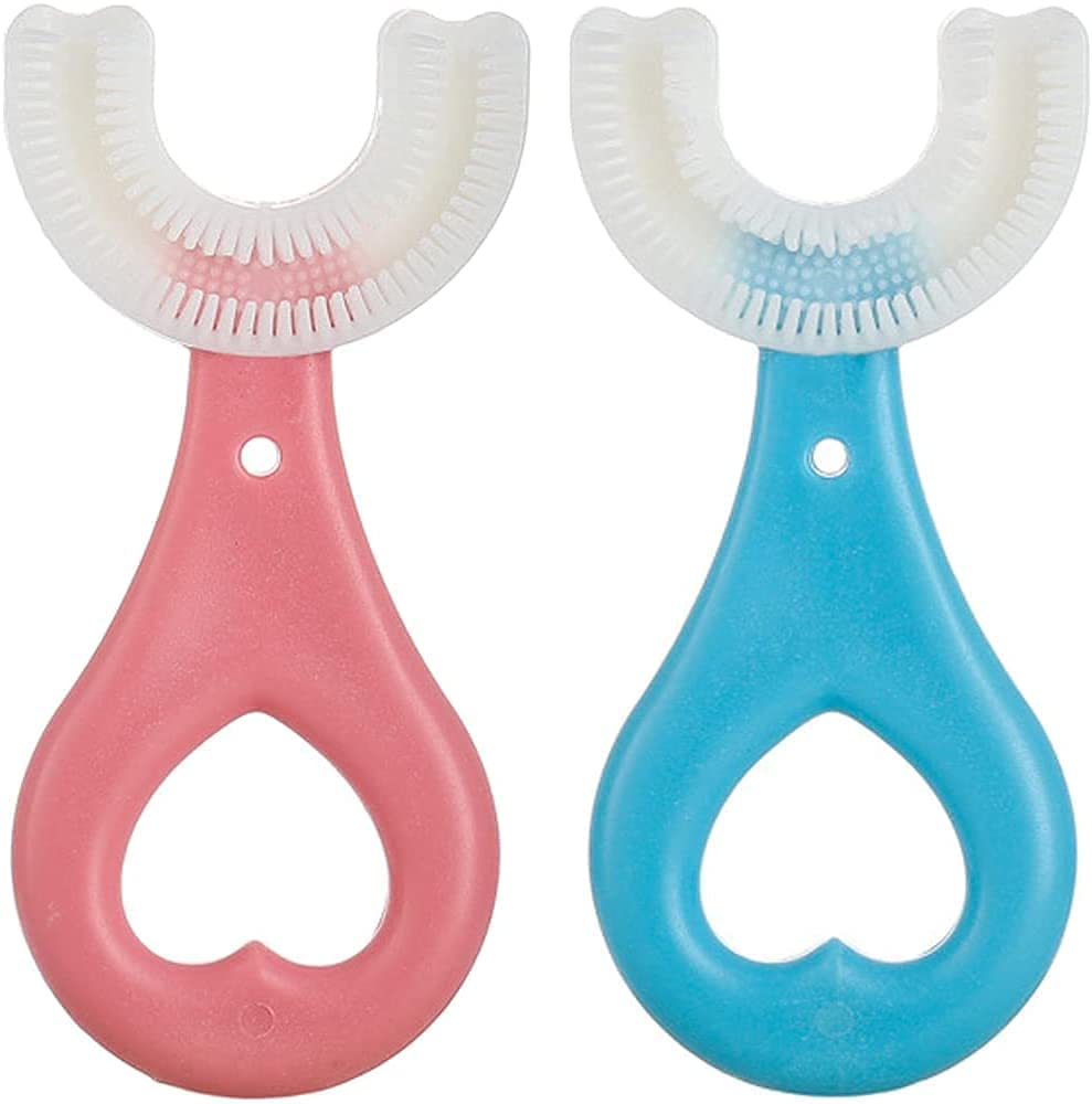 Photo 1 of 2 Pack U-Shaped Toothbrush for Kids Ages 2-12