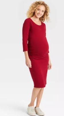 Photo 1 of 3/4 Sleeve T-Shirt Maternity Dress Large 
