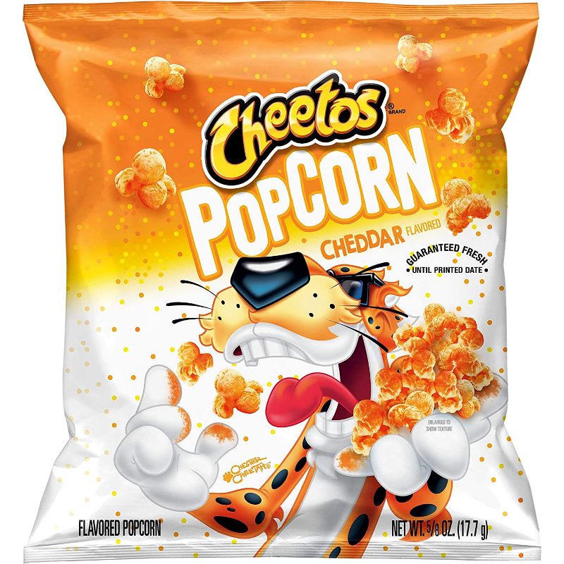 Photo 1 of Cheetos Popcorn, Cheddar, 0.625oz Bags (40 Pack), 40 count BB 28DEC2021
