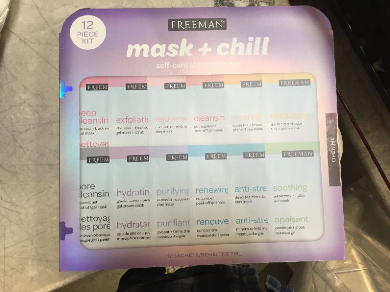 Photo 1 of Mask & Chill Self Care Skincare Facial Mask Set, 12 Piece