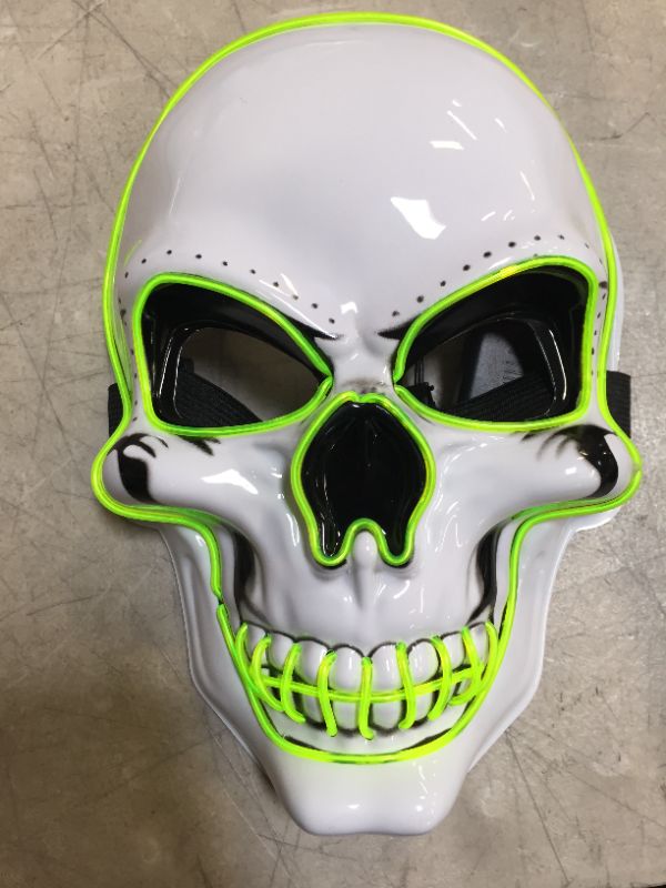 Photo 2 of Light up skeleton mask 