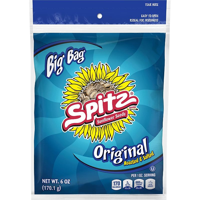 Photo 1 of 3 Spitz Sunflower Seeds, Salted, 6 oz BB 14MAR2022
