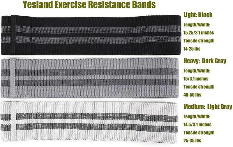 Photo 2 of 3 Pack Leg Resistance Bands