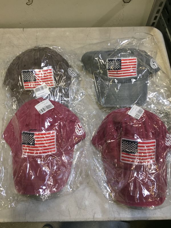 Photo 1 of 4 American flag hats 