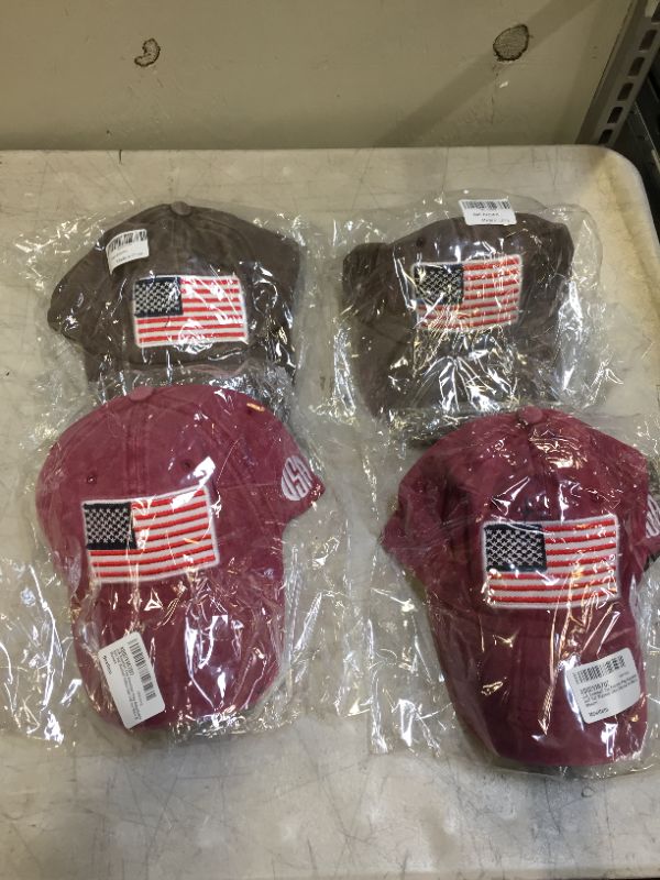 Photo 1 of 4 American flag hats 