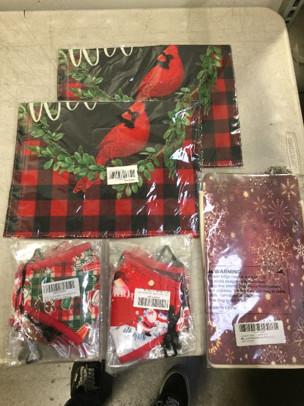 Photo 1 of Christmas decorations, masks
