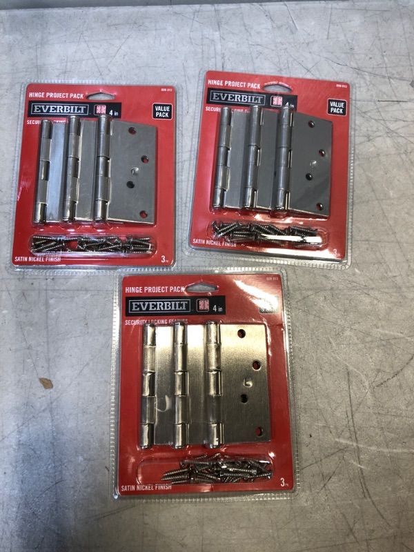 Photo 1 of 4 inch everbilt hinge project packs ( 3 packs) 