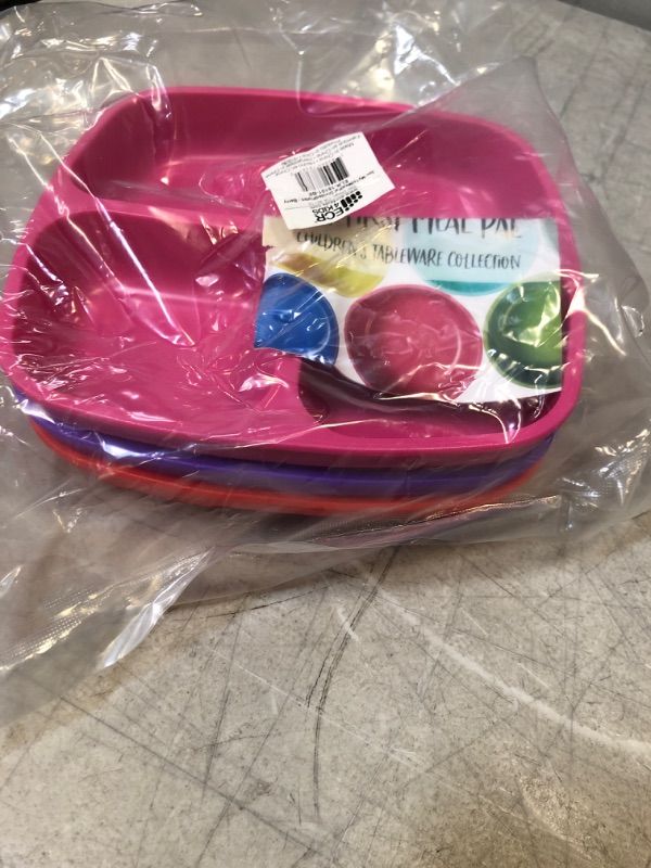 Photo 1 of My First Meal Pal Divided Plates, Berry, Set of 3