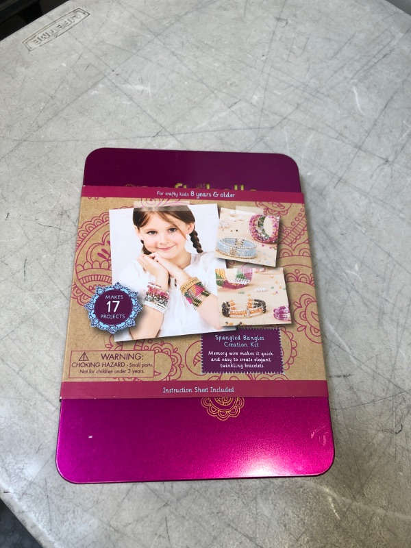 Photo 1 of Craftabelle Sequin Bracelet Making Kit - Bracelet Making Kit - 366 Piece Memory Wire Jewelry Set - DIY Jewelry Making Kit for Kids 8+