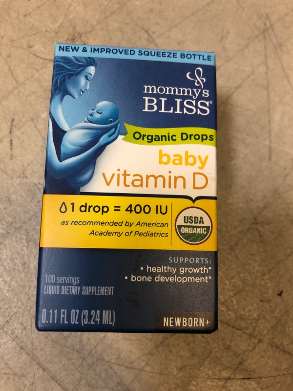 Photo 2 of Mommy's Bliss Organic Drops No Artificial Color, Vitamin D, 0.11 Fl Oz exp- 02/2023