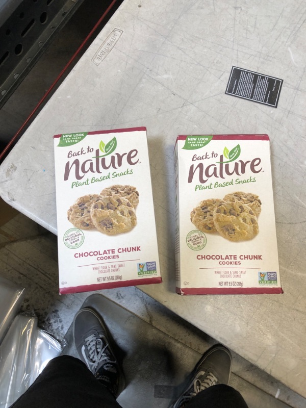 Photo 1 of 2 Back to Nature™ Chocolate Chunk Cookies 9.5 oz. Box exp.oct302021
