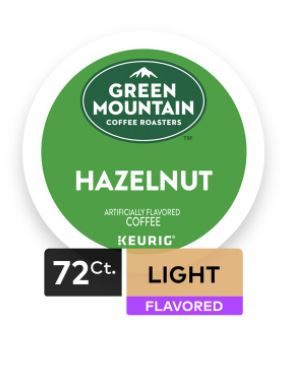 Photo 1 of 6 Green Mountain Coffee Hazelnut Flavored K-Cup Pods, Light Roast,  for Keurig Brewers
