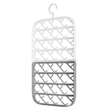 Photo 1 of  Foldable socks drying rack white gray