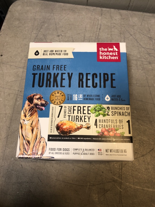 Photo 2 of 
The Honest Kitchen Grain Free Dehydrated Dog Food - Turkey 4lb exp- 04/23/2022 