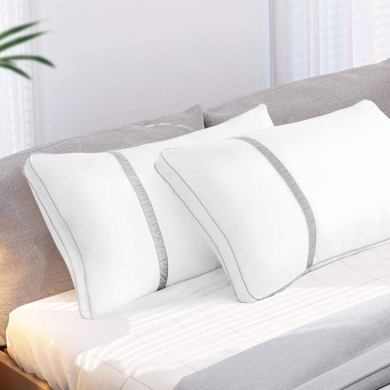 Photo 1 of BedStory Pillows for Sleeping 2 Pack Hotel Quality Hypoallergenic Pillows with Ultra Soft Fiber Fill Good for Back and Side Sleepers
