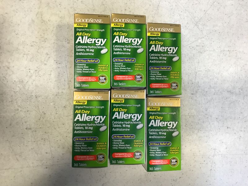 Photo 2 of Goodsense All Day Allergy Cetirizine HCL Antihistamine Tablets 10 mg bundle of 6
exp 7 2022
