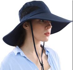 Photo 1 of Sun Hat Beach Fishing Hat Comfortable Breathable Wide Brim Protection Hat Unisex for Hiking Sun Cap