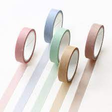 Photo 1 of SOLID COLOR WASHI TAPES SCRAPBOOKING ADHESIVE TAPES 5 CT 
9 PACKS