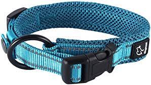 Photo 1 of Adjustable Dog Collar, 3M Reflective Nylon Webbing Basic Collars, Breathable Soft Padded Sturdy Extra Comfort for Small, Medium, and Large