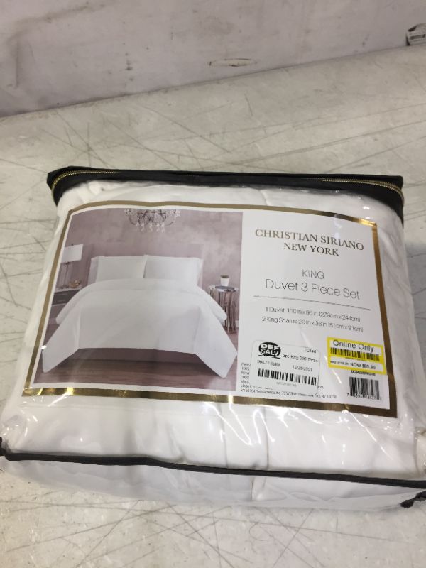 Photo 2 of 300 Thread Count Cotton Sateen Duvet cover Set KING SIZE 