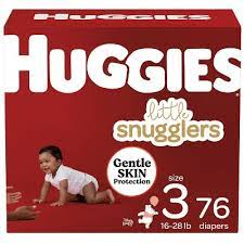 Photo 1 of Huggies Little Snugglers Baby Diapers 76 CT SIZE 3