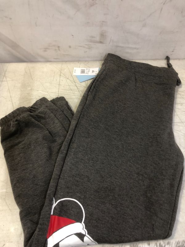 Photo 2 of Women's Disney Mickey Holiday Graphic Jogger Pants - Gray SHIRT NOT INCLUDED 2X