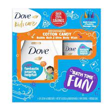 Photo 1 of Dove Beauty Kids' Cotton Candy Bubble Bath + Slime Body Wash + Bath Crayons Bath & Body Gift Pack Set - 3ct