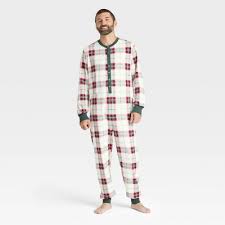 Photo 1 of Men's Holiday Plaid Union Suit Red/Green - Hearth & Hand™ with Magnolia SMALL