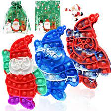 Photo 1 of LZJZ 3 PACK CHRISTMAS POP FIDGET TOY CUTE SANTA POP