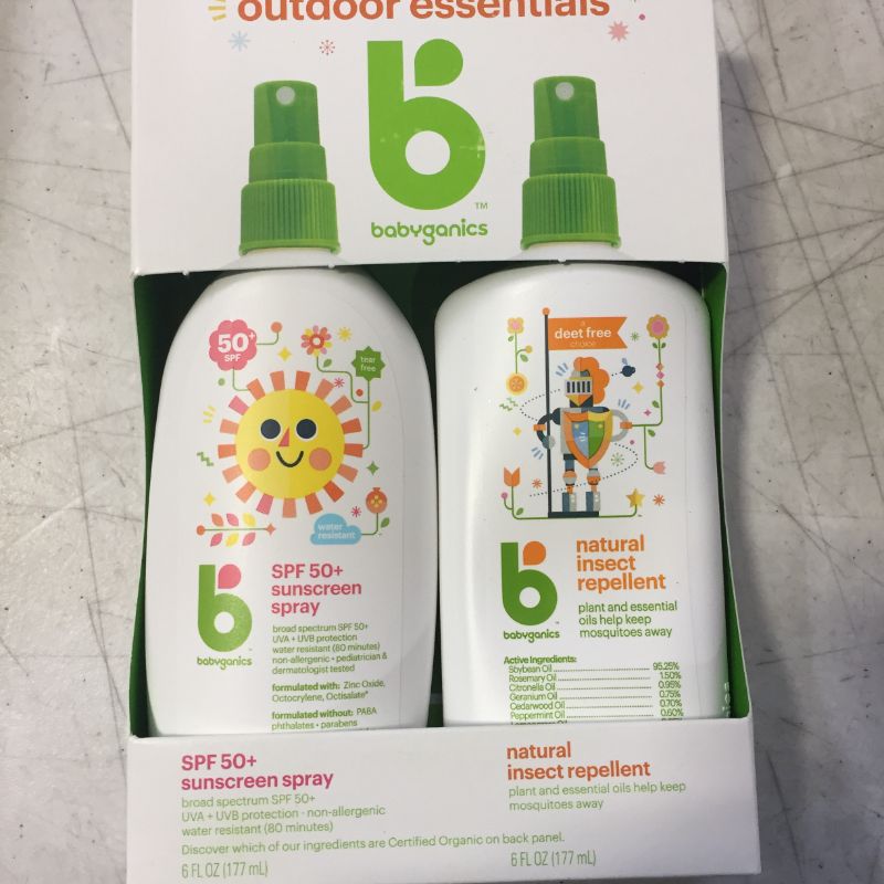 Photo 2 of Babyganics SPF 50 Baby Sunscreen Spray UVA UVB Protection and DEET Free Bug Repellent, 2 Pack (6 Ounce)
6 Fl Oz (Pack of 2)