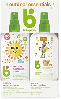 Photo 1 of Babyganics SPF 50 Baby Sunscreen Spray UVA UVB Protection and DEET Free Bug Repellent, 2 Pack (6 Ounce)
6 Fl Oz (Pack of 2)
