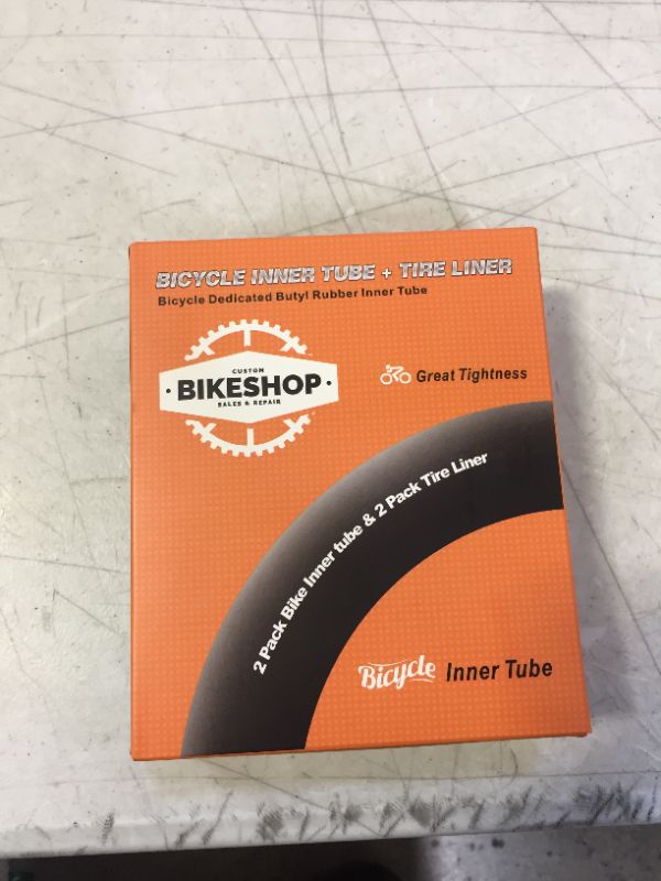 Photo 1 of 2 PACK 26" BIKE INNER TUBE & 2 PACK TUBE LINER