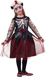 Photo 1 of IKALI Skeleton Costumes, Halloween Scary Fancy Dress Up, Zombie/Ghost Outfit for World Book Day, Carnival Party SIZE 7-8 YEARS