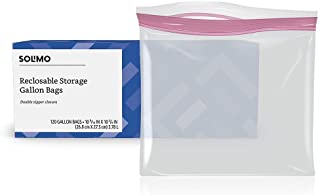 Photo 1 of Amazon Brand - Solimo Gallon Food Storage Bags, 120 Count
120 Count (Pack of 1)