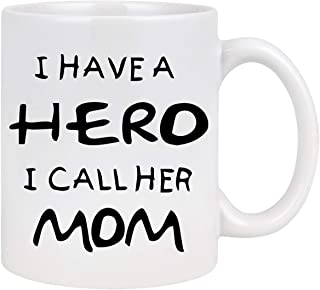 Photo 1 of Best Mom Coffee Mug I Have a Hero I Call Her Mom Mug Coffee Mugs for Mom Mothers Day Gifts from Daughter Son Mom Gifts Mother's Day Birthday Gifts 11 Oz