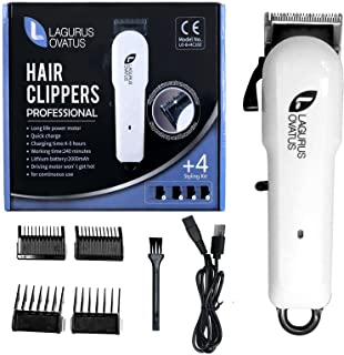 Photo 1 of Lagurus Ovatus Rechargeable Electric Hair Clipper, For Children, Adult Haircuts, Low-Noise Electric Clippers, Pet Electric Clippers, Grooming Kit, With 4 Guide Combs’
