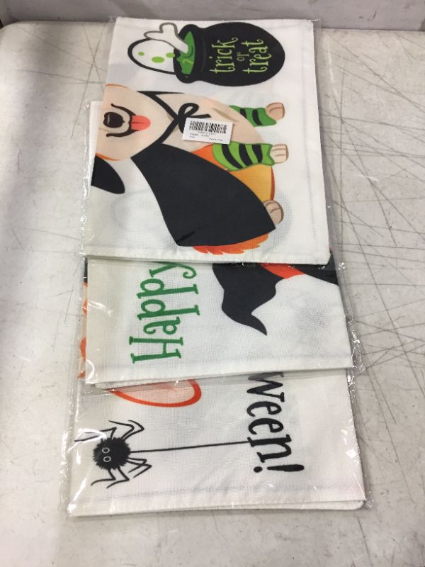 Photo 2 of 3 Pack Happy Halloween Flag, Corgi, Green