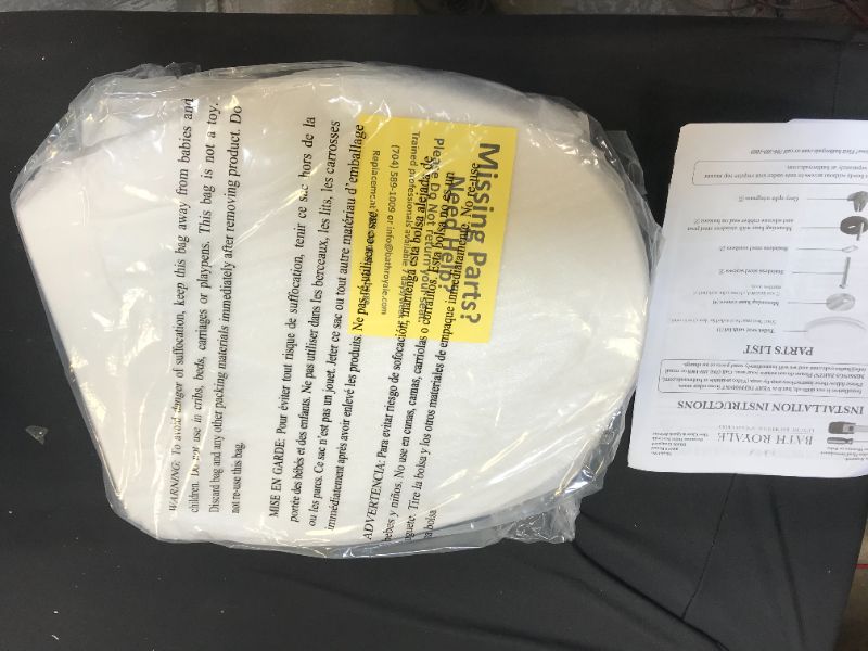 Photo 1 of Bath Royale BR620-00 White Premium Round Toilet Seat Slow Close, Replacement Toilet Seat Fits All Toilet Brands including Kohler, Toto and American Standard