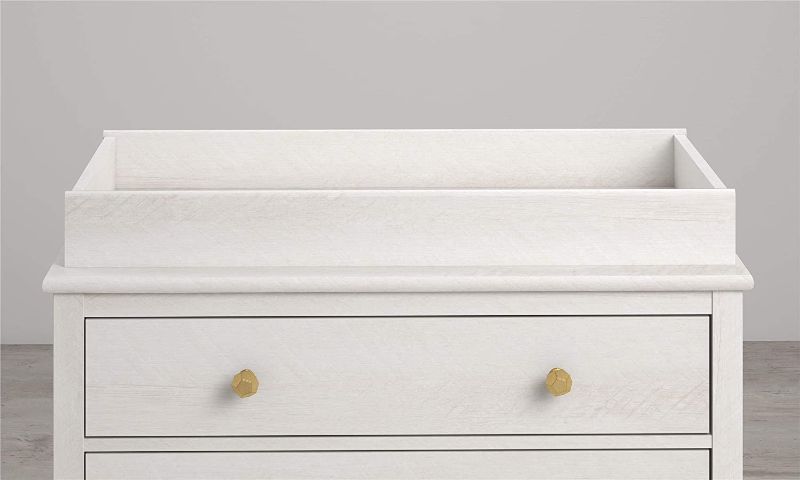 Photo 1 of Little Seeds Monarch Hill Poppy Changing Table Topper, Ivory Oak Ivory Oak
