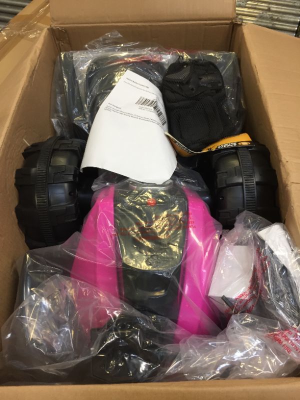 Photo 1 of Heimili 12V Power Wheel Kids Electric ATV Ride-On, 4 Wheeler Kids Electric Cars, Led Lighting, Large Four Wear-Resisting Wheels for All of Pavements Bonus Wrist and Knee Pads PINK
