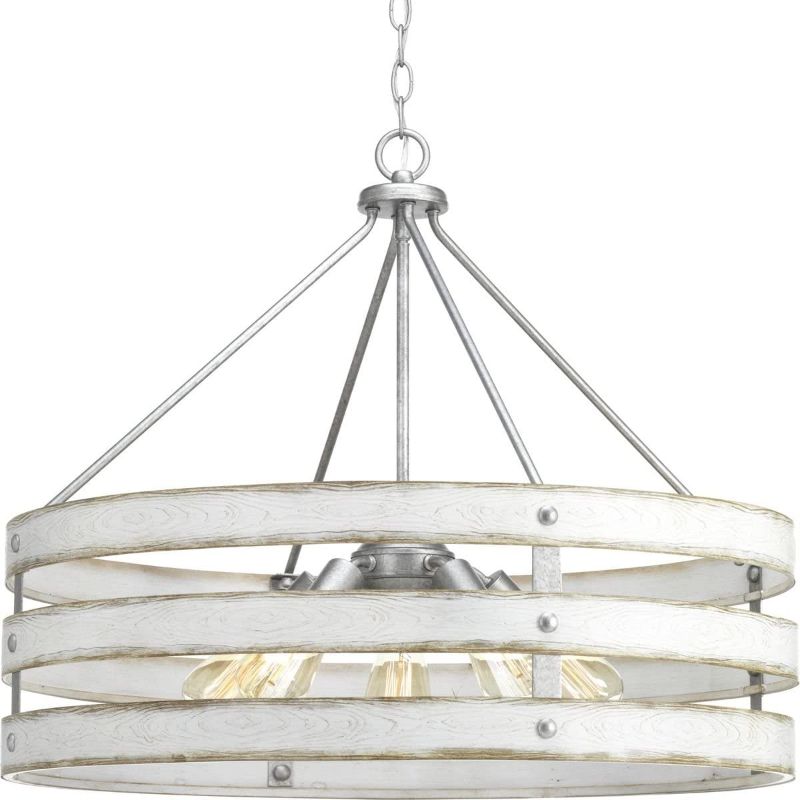 Photo 1 of Gulliver Collection 5-Light Coastal Pendant Light Galvanized
