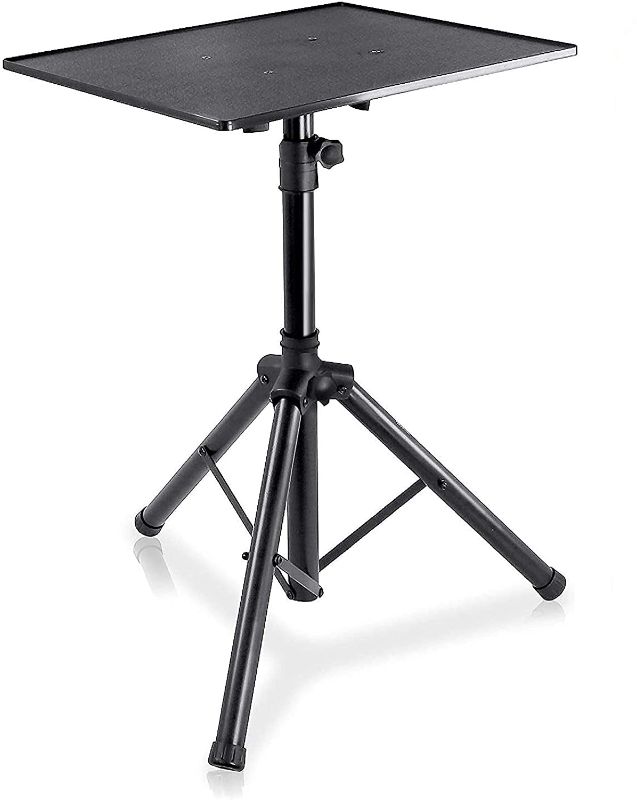 Photo 1 of Pro DJ Laptop, Projector Stand - Adjustable Laptop Stand, Computer DJ Equipment Studio Stand Mount Holder, Height Adjustable, Laptop Projector Stand, 23" to 41", Good For Stage or Studio - Pyle PLPTS3
