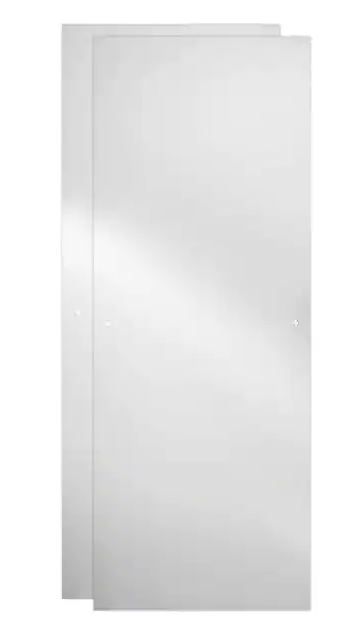 Photo 1 of Delta 23-17/32 in. x 67-3/4 in. x 1/4 in. (6 mm) Frameless Sliding Shower Door Glass Panels in Clear (For 44-48 in. Doors)