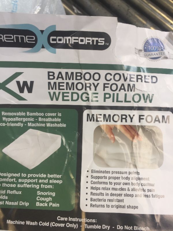 Photo 4 of Bamboo covered memory foam wedge pillow