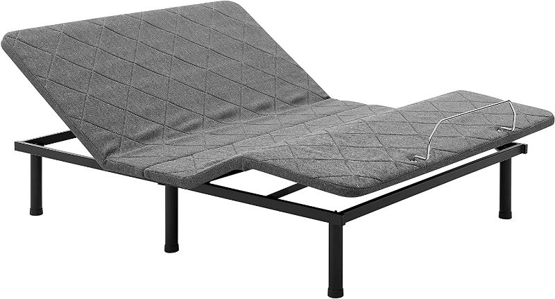 Photo 1 of Amazon Basics Adjustable Bed Base with Head and Foot Incline, Remote Control - Queen
