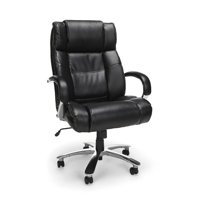 Photo 1 of OFM Avenger Series Big and Tall Bonded Leather Executive Office Chair, black
