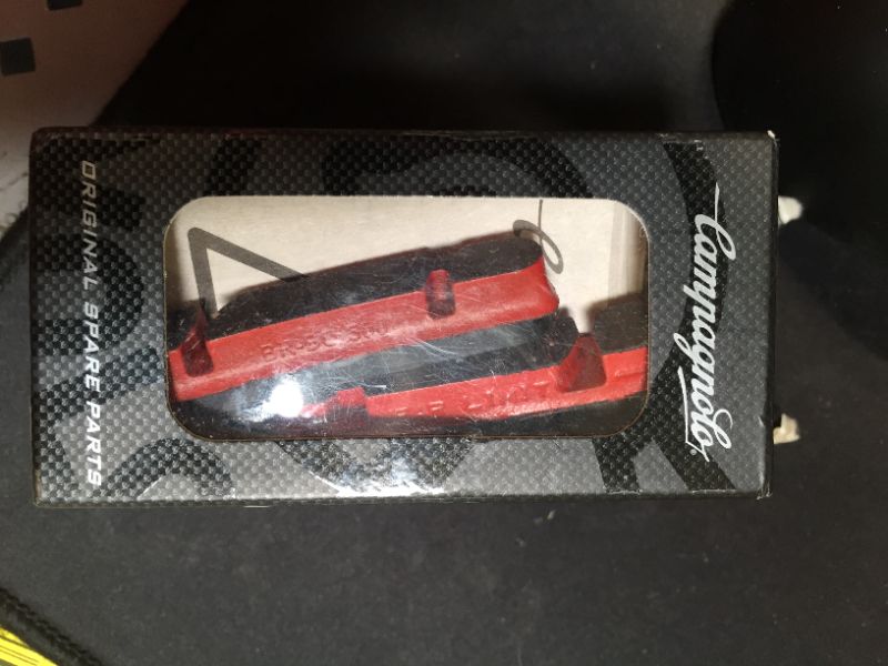 Photo 3 of Campagnolo Carbon Brake Pad - Set Red, One Size
