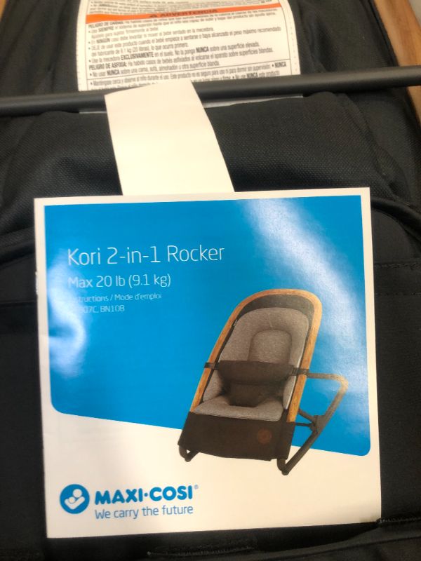 Photo 3 of Maxi-Cosi Kori 2-In-1 Rocker, Metro-Essential Graphite
