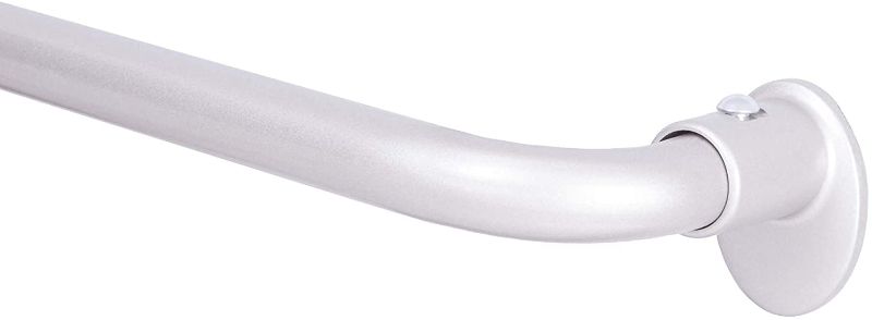 Photo 1 of Eclipse Wrap Around Window Curtain Rod, 48-86", Silver
